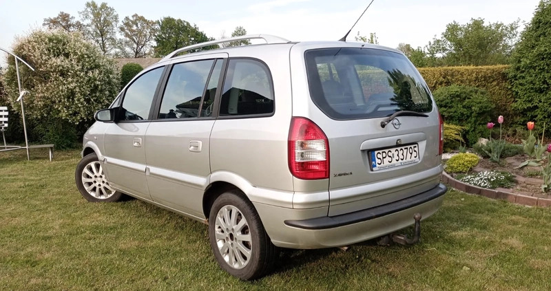 Opel Zafira cena 6900 przebieg: 233350, rok produkcji 2004 z Zduny małe 46